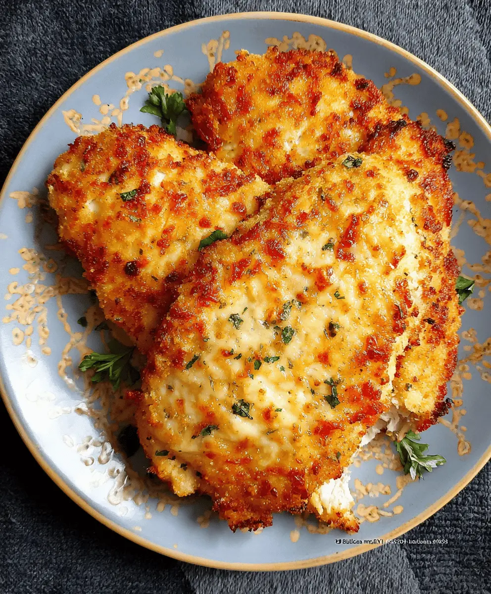 Crispy Air Fryer Parmesan Chicken With Easy Mayo Crust
