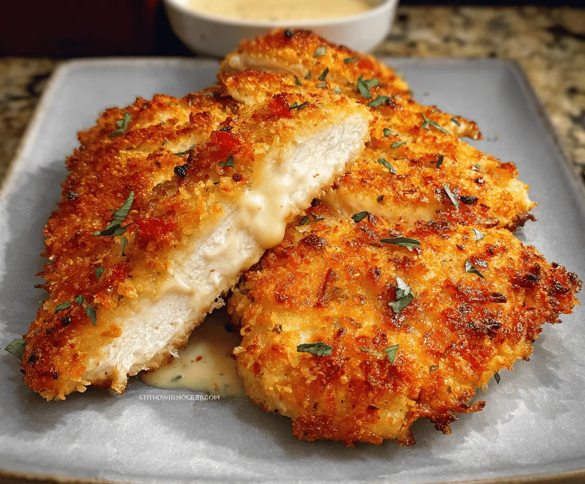 Crispy Air Fryer Parmesan Chicken With Easy Mayo Crust