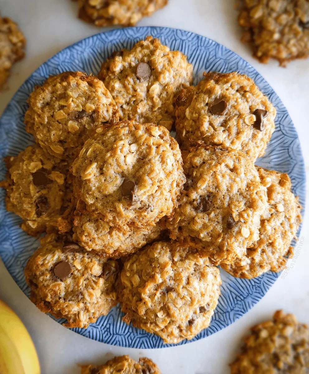 Chewy Banana Oatmeal Cookies Recipe