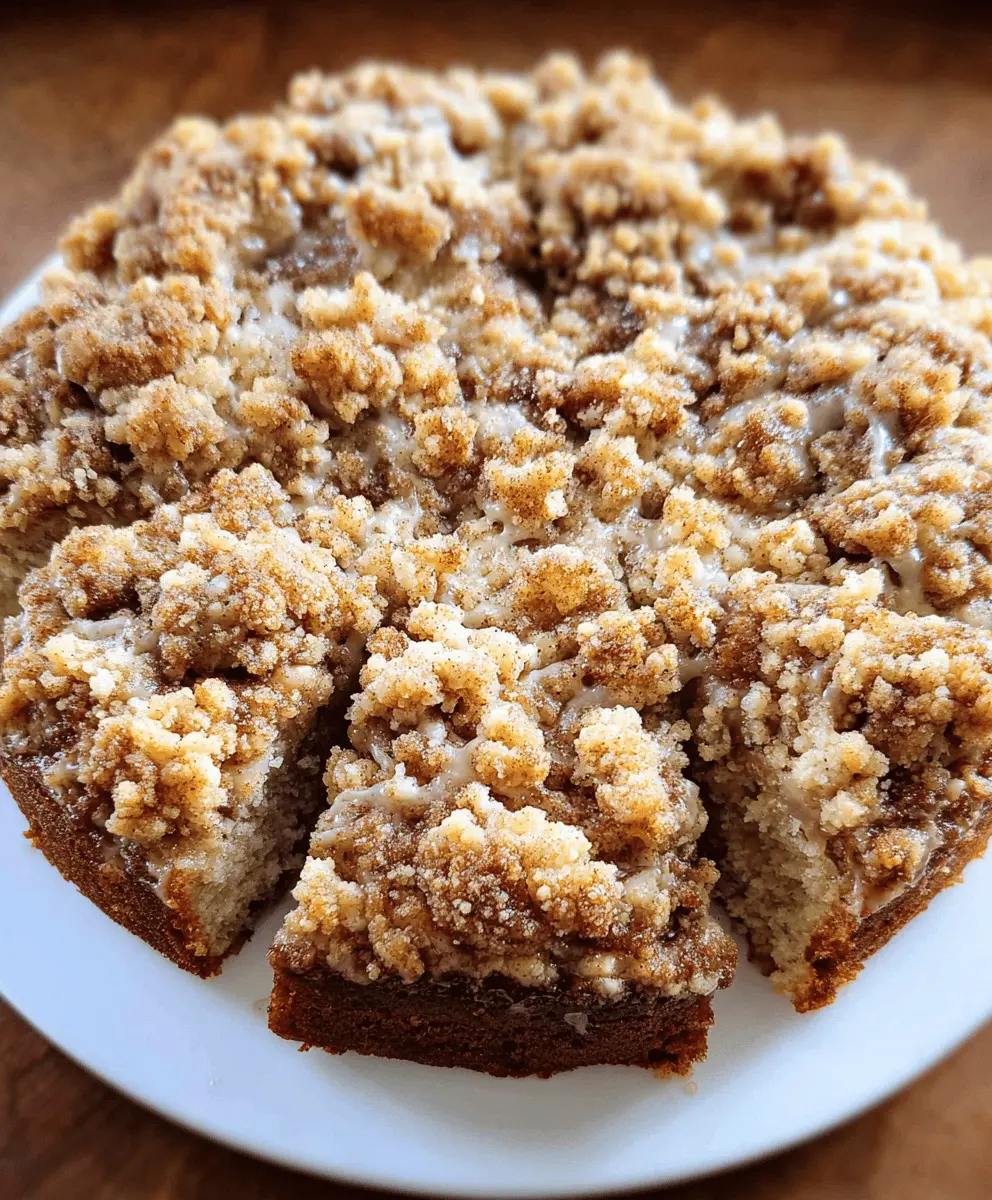Moist Banana Crumb Coffee Cake With Streusel Topping