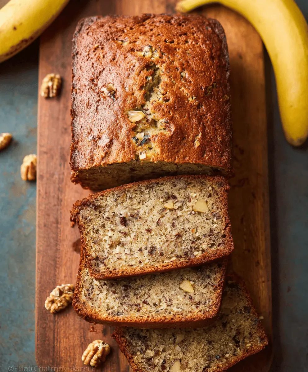Moist Banana Nut Bread Easy Recipe