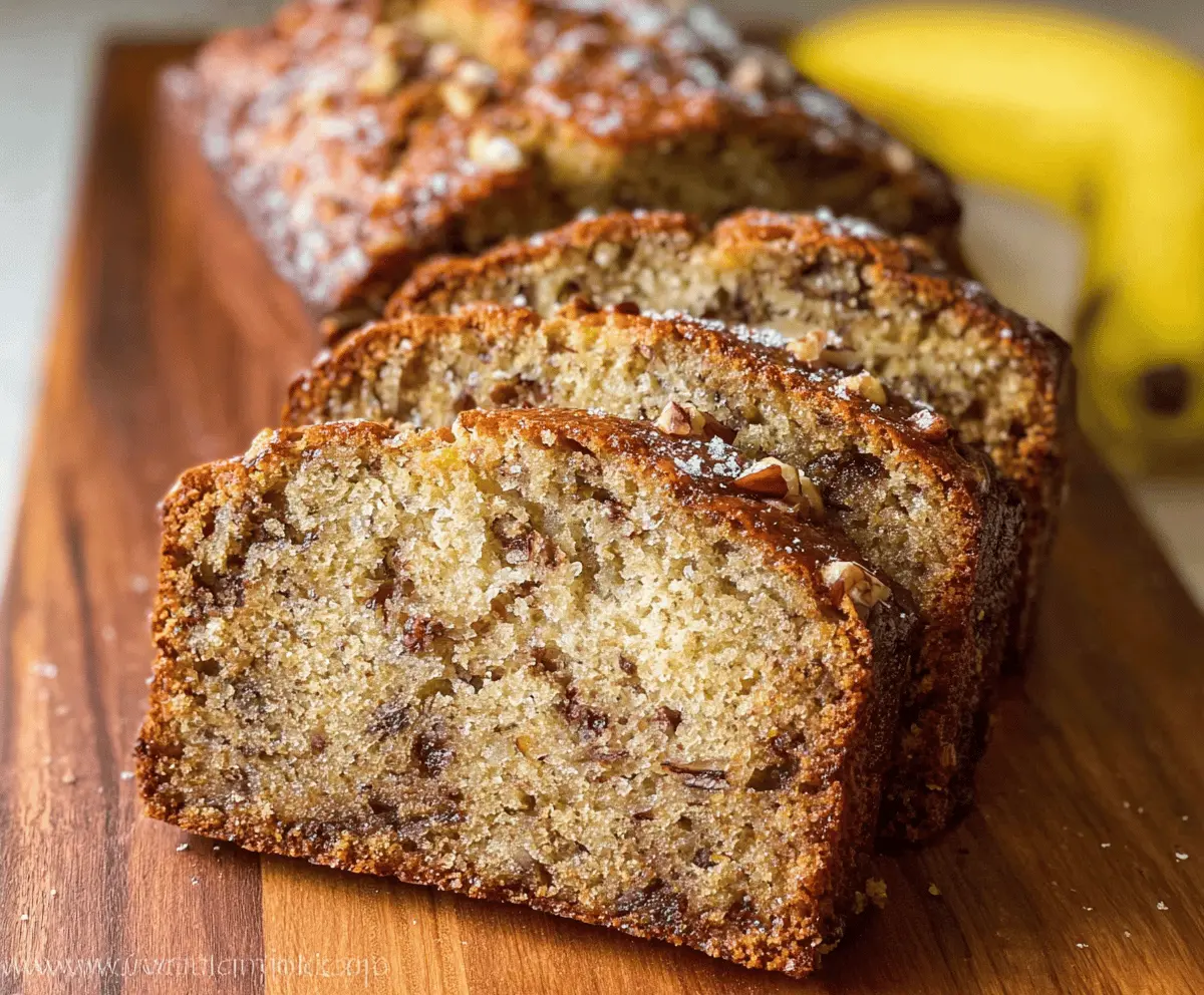 Moist Banana Nut Bread Easy Recipe