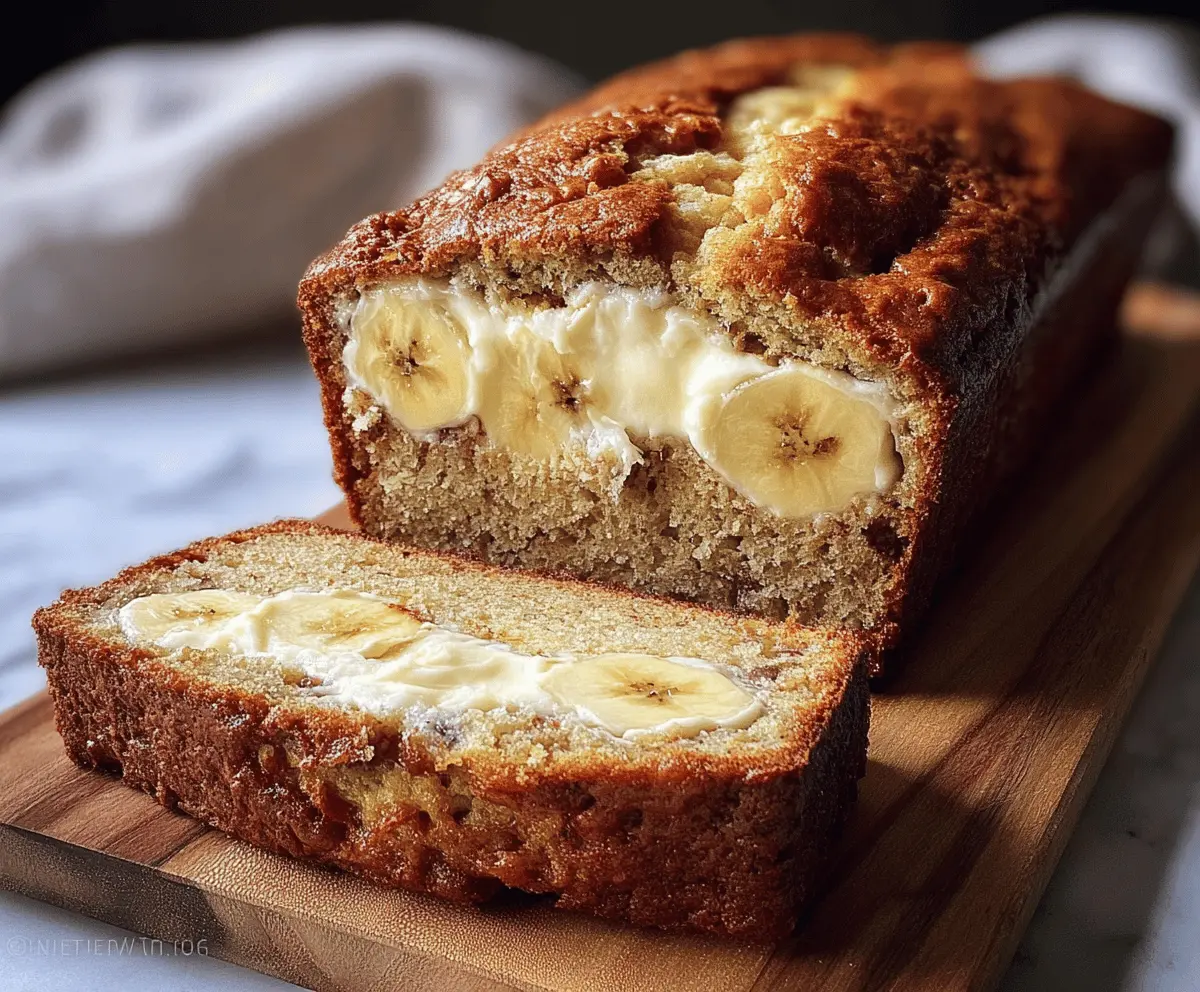 Cream Cheese Banana Bread Recipe with Soft, Moist Texture
