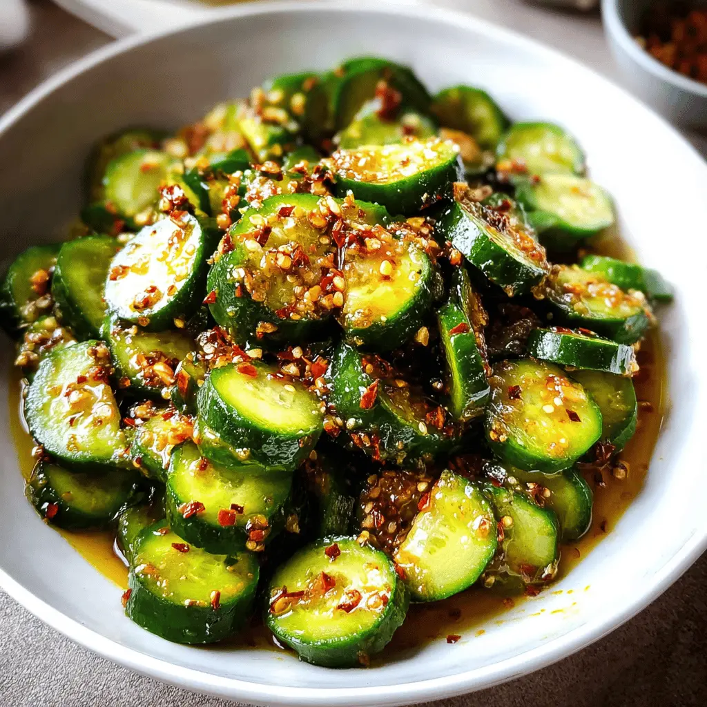 Easy Spicy Cucumber Salad Recipe