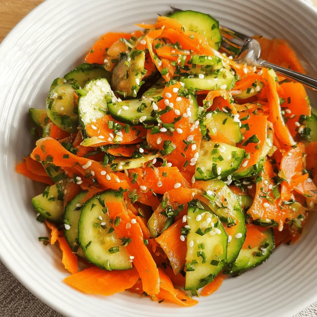 Fresh Carrot and Cucumber Salad Recipe