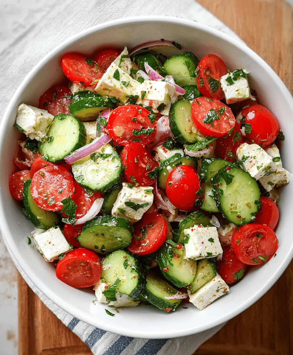 Refreshing Greek Cucumber Salad Recipe