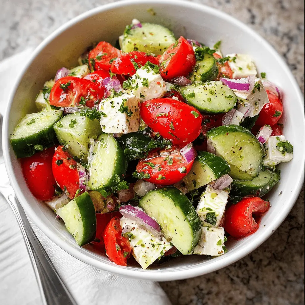Refreshing Greek Cucumber Salad Recipe