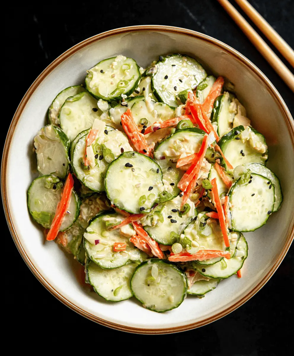 Easy California Roll Cucumber Salad Recipe