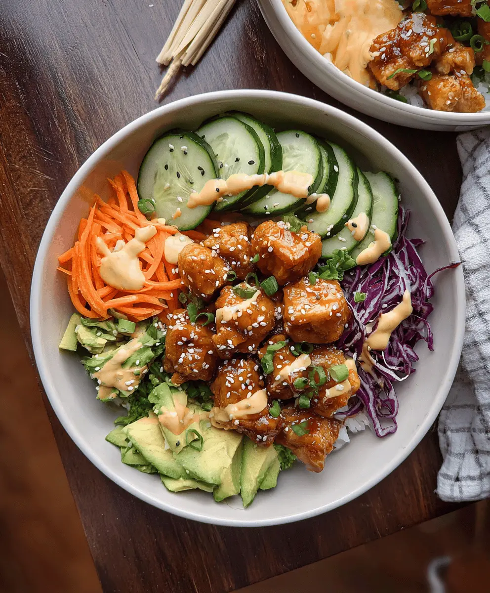 Easy Bang Bang Chicken Bowl Recipe
