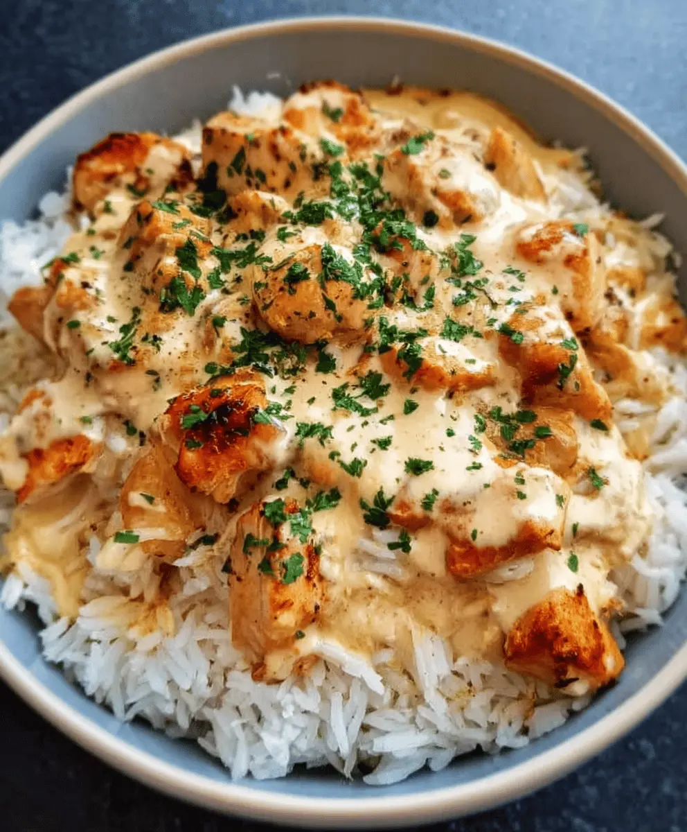 Creamy Smothered Chicken and Rice Recipe
