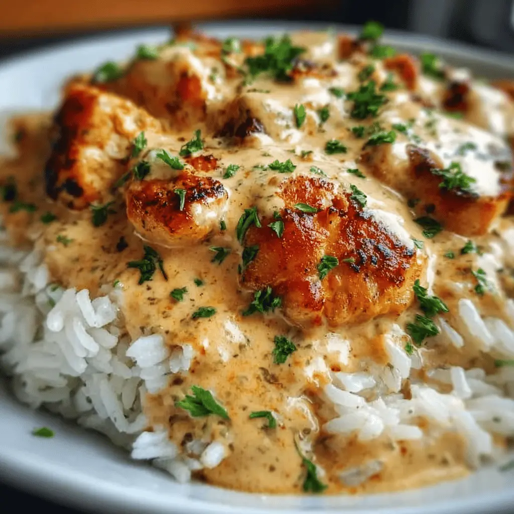 Creamy Smothered Chicken and Rice Recipe