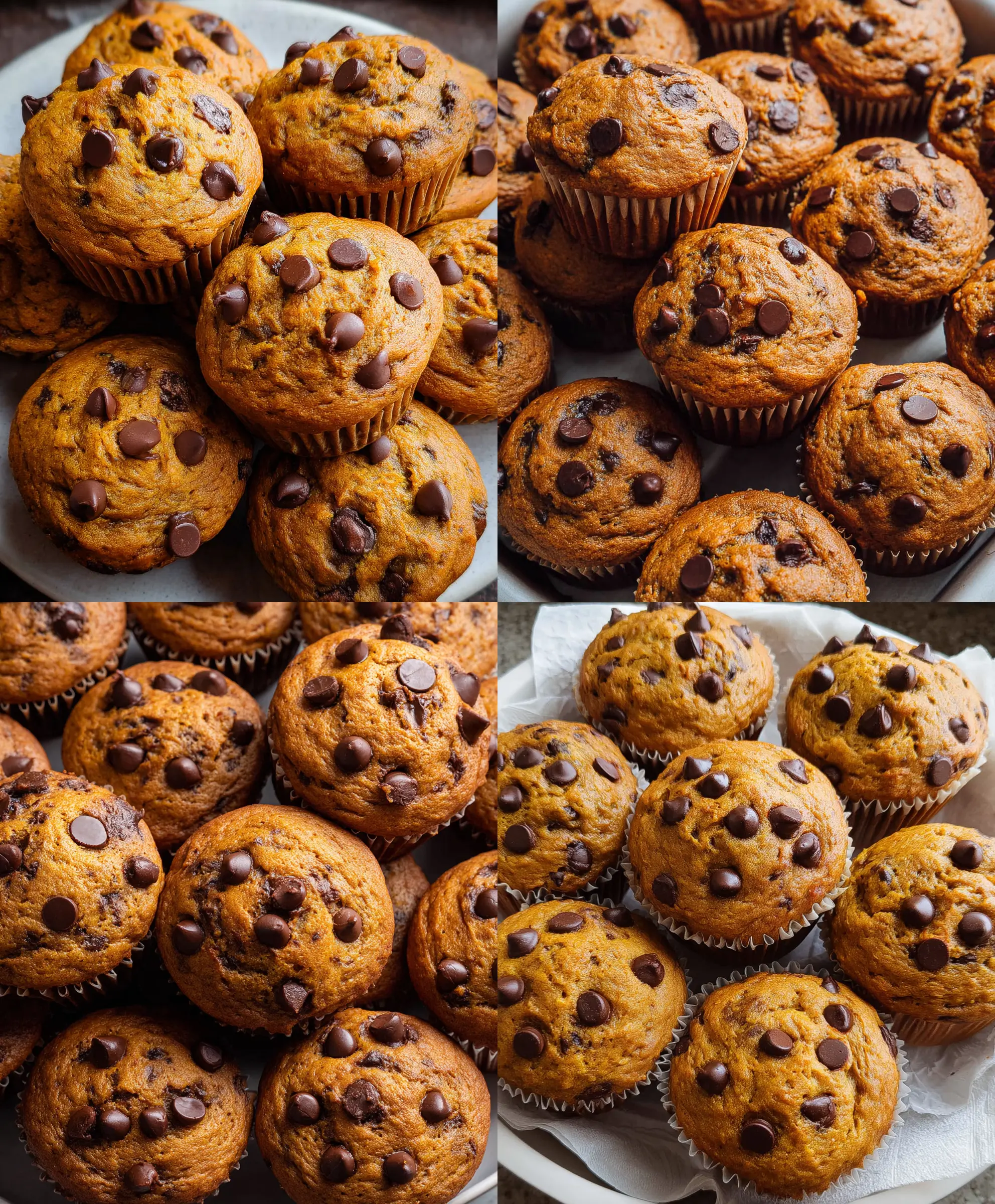 Moist Pumpkin Chocolate Chip Muffins Recipe