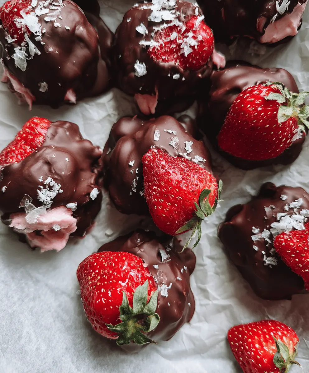 Easy Chocolate Strawberry Frozen Yogurt Bites Recipe