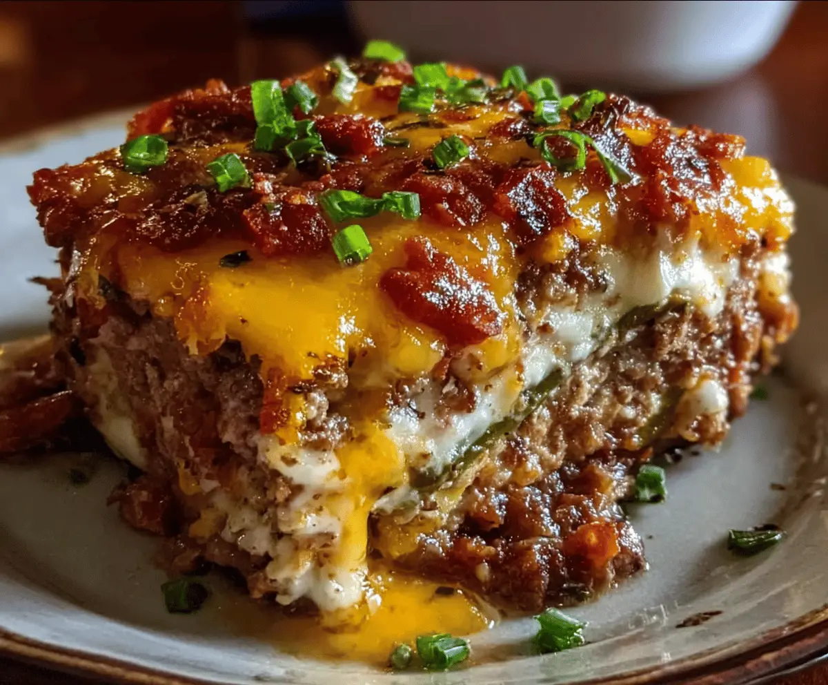 Cheesy Loaded Meatloaf Casserole with Veggies