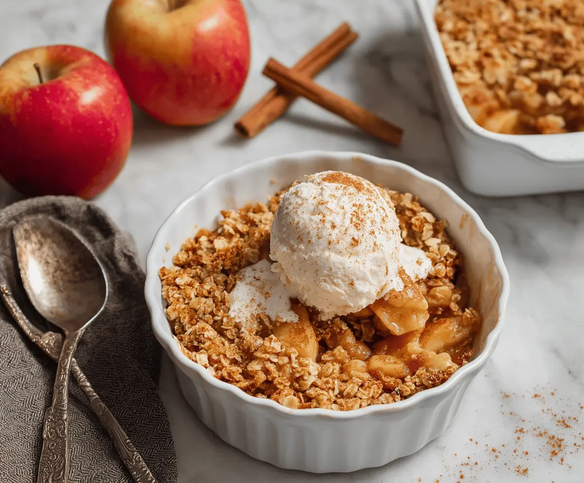 Air Fryer Apple Crisp