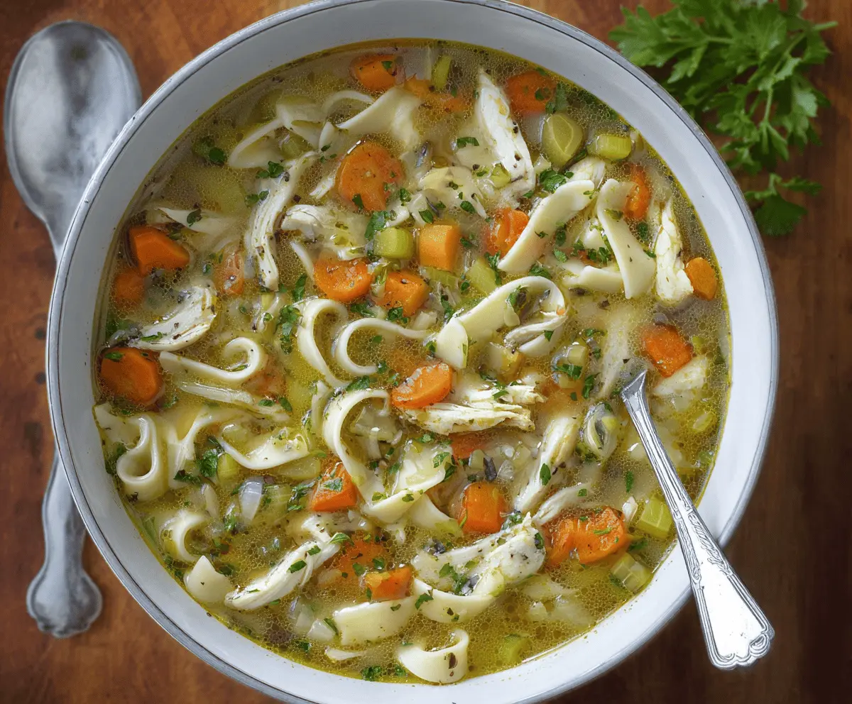Chicken Noodle Soup with Vegetables