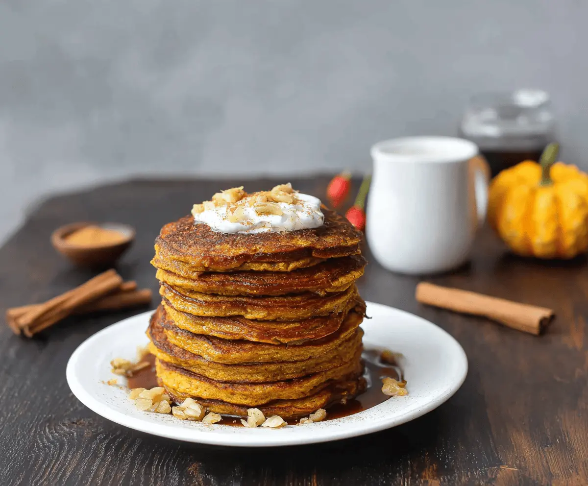 Coconut Flour Pumpkin Pancakes