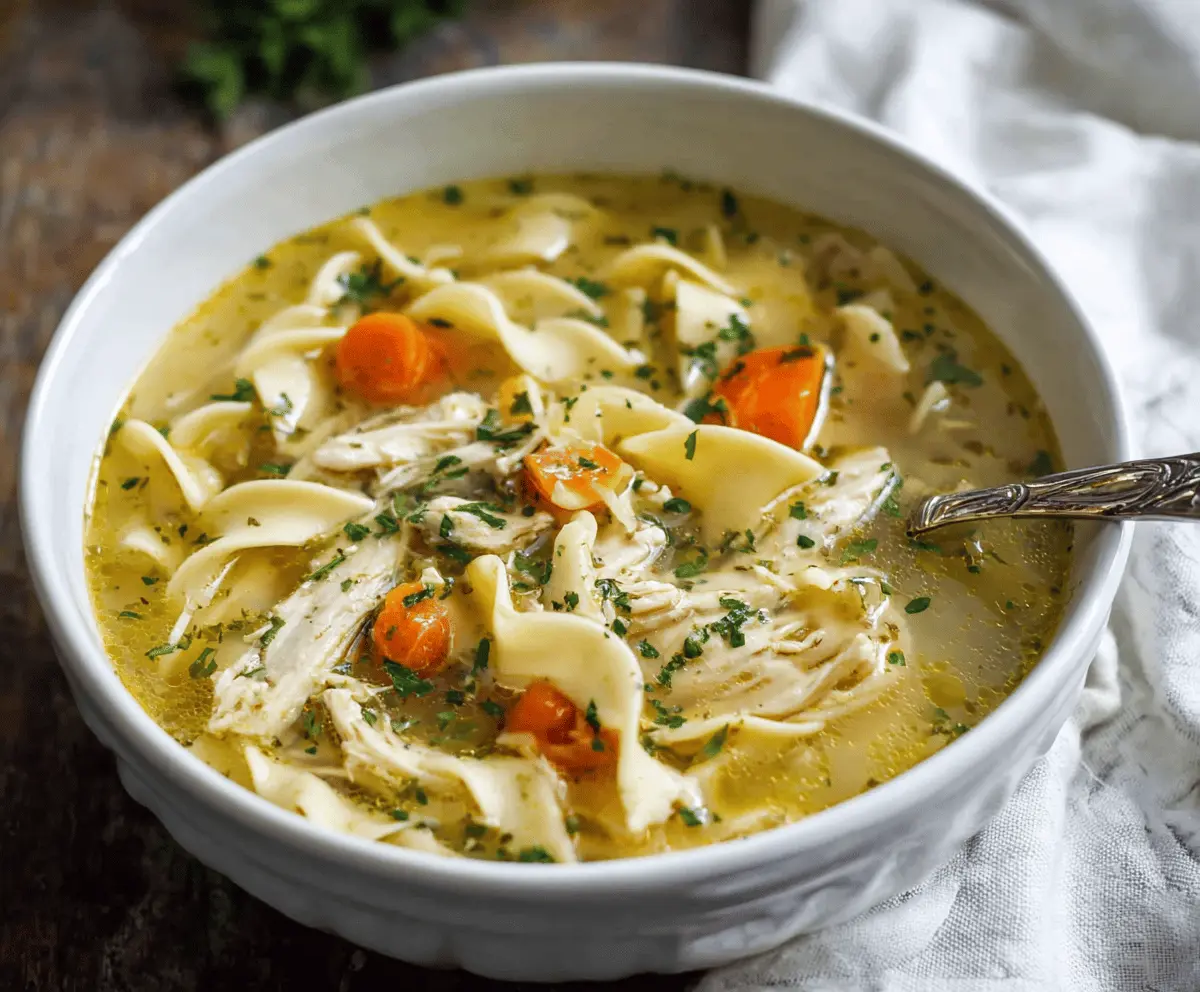Instant Pot Chicken Noodle Soup