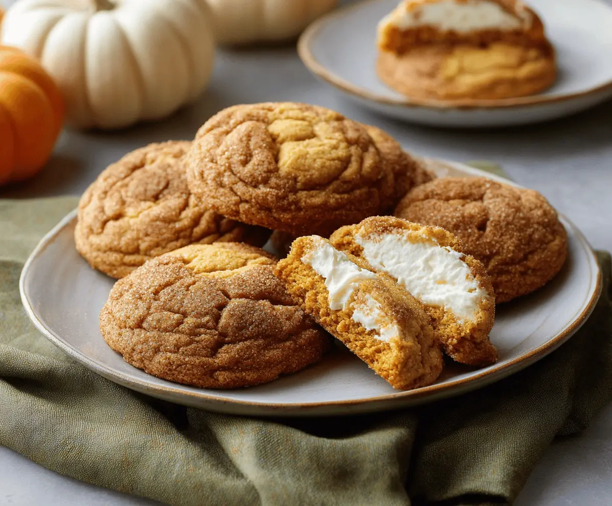 Pumpkin Cheesecake Cookies