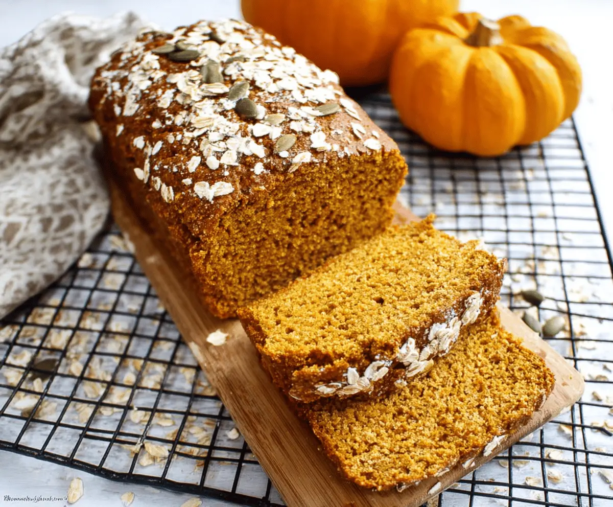 Pumpkin Oatmeal Bread