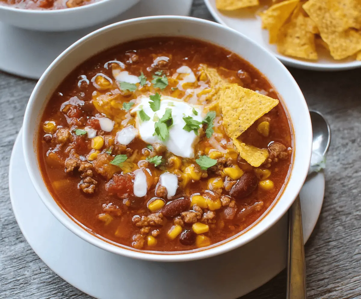 Slow Cooker Taco Soup