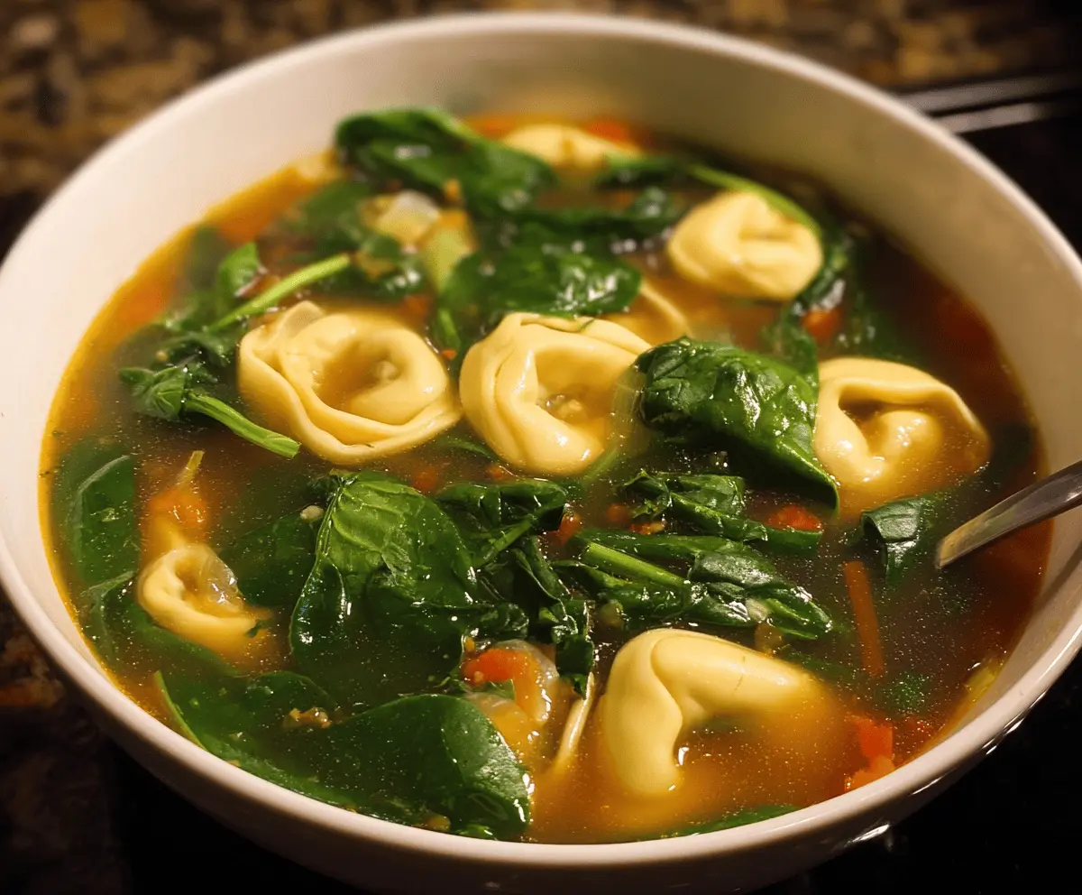 Spinach Tortellini Soup