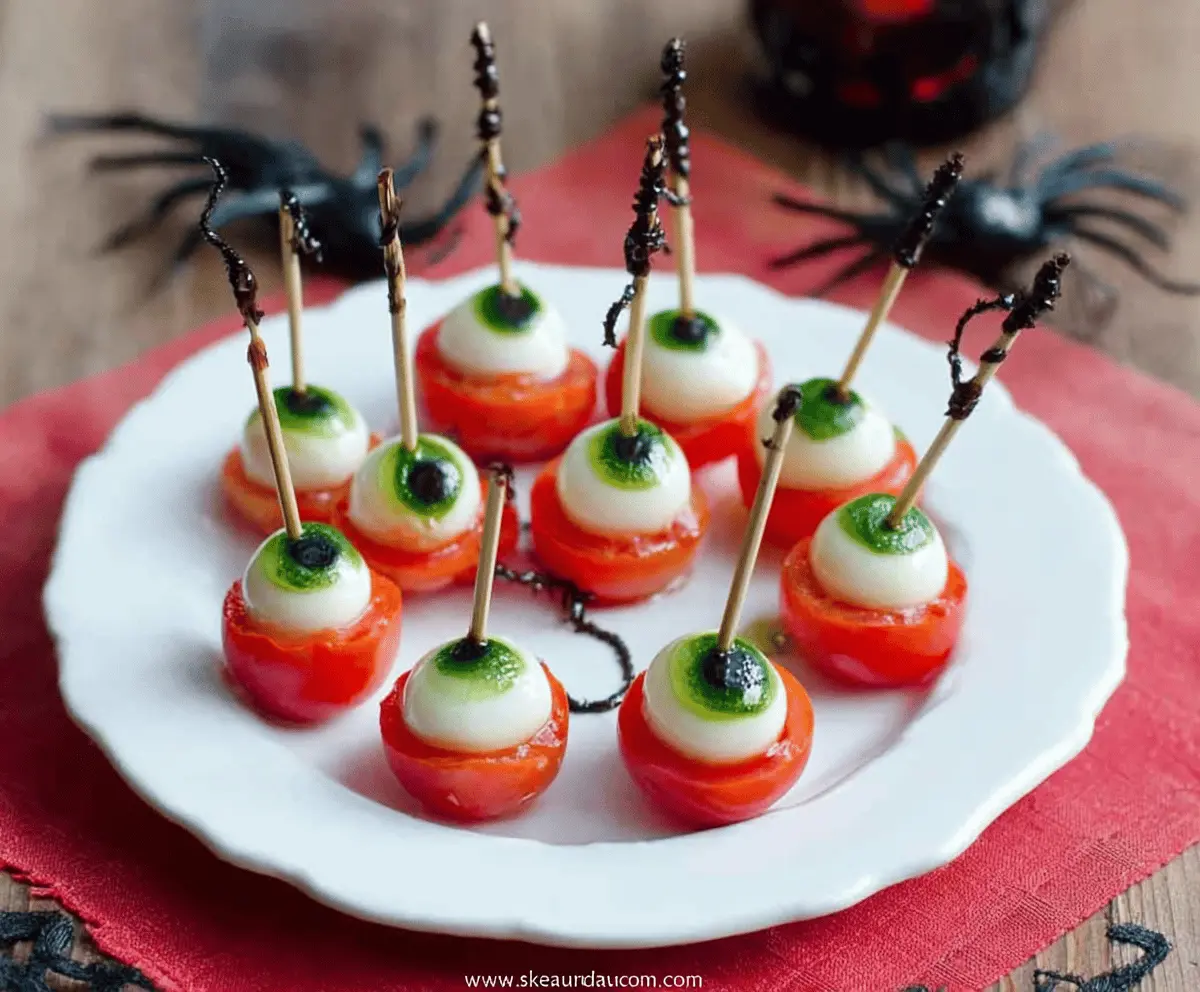 Eyeball Caprese Skewers