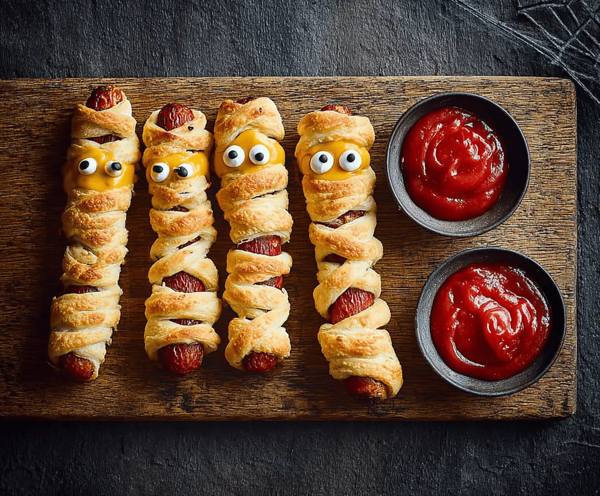 Halloween Mummy Sausages