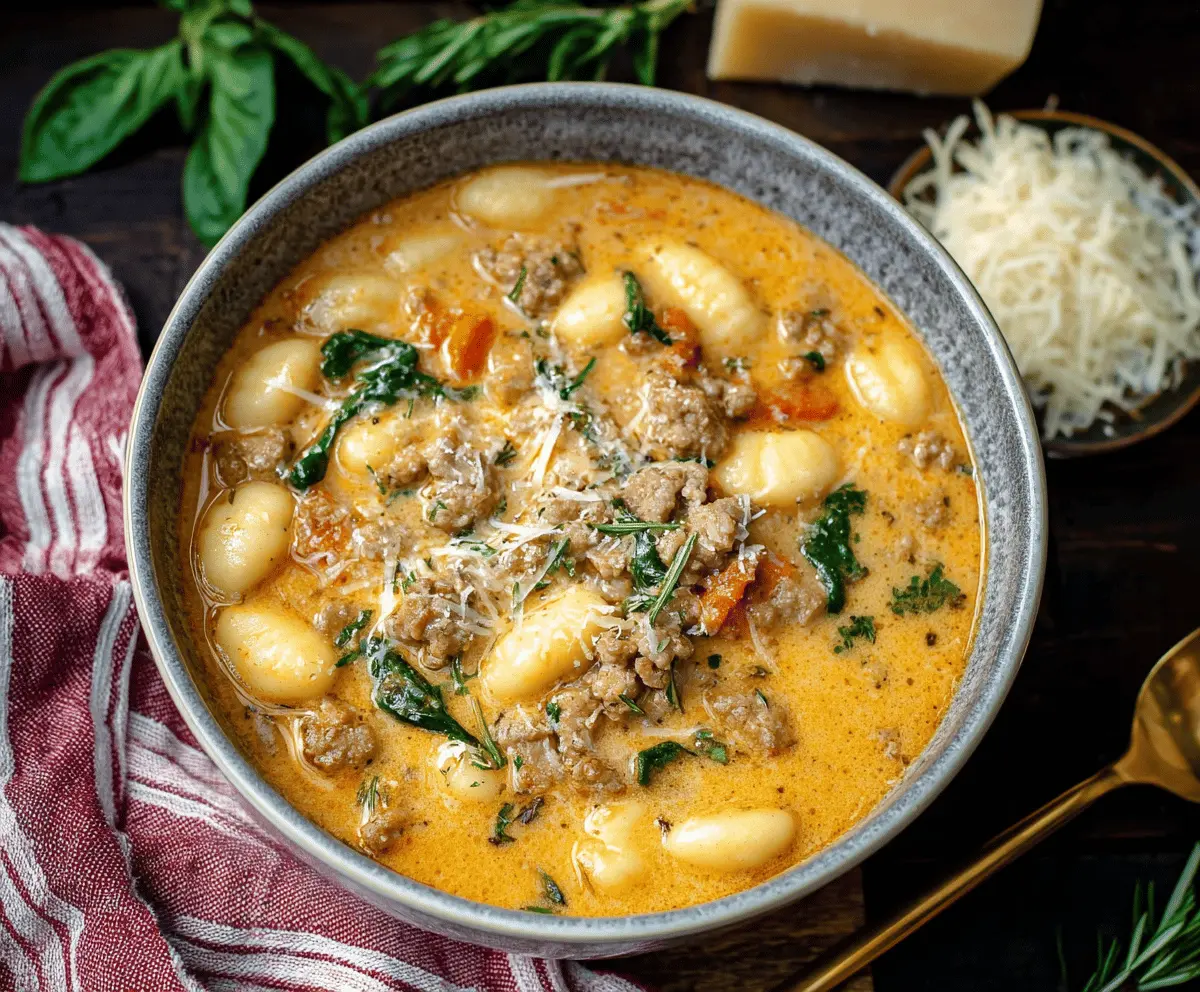 Italian Sausage Gnocchi Soup