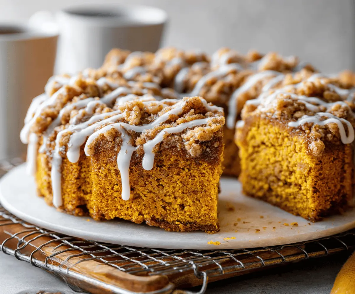 Pumpkin Cinnamon Coffee Cake