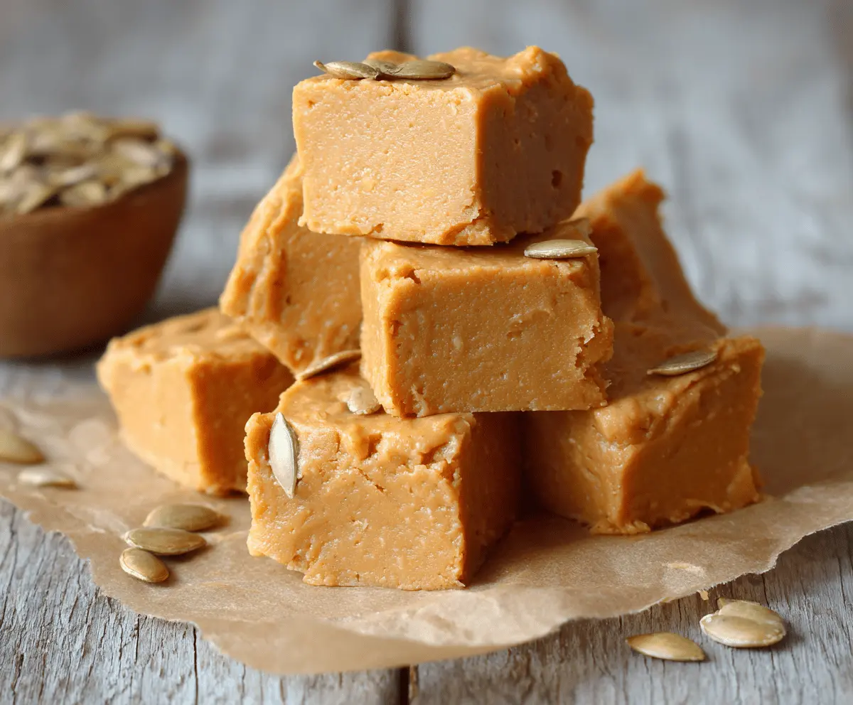 Pumpkin Peanut Butter Fudge
